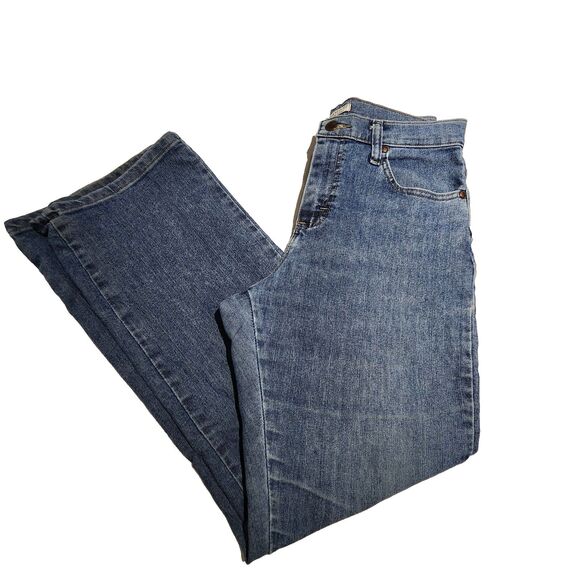 Lee Womens Relaxed Fit At The Waist Jeans Straight Leg Blue Denim Size 8 Mexico - Picture 3 of 10